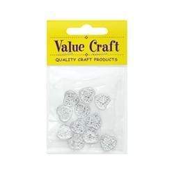 AussieSuperStore Art & Craft Essentials Glitter Heart Rhinestones Glitter Heart Rhinestones | Embellishment  9331468028048 VCR601